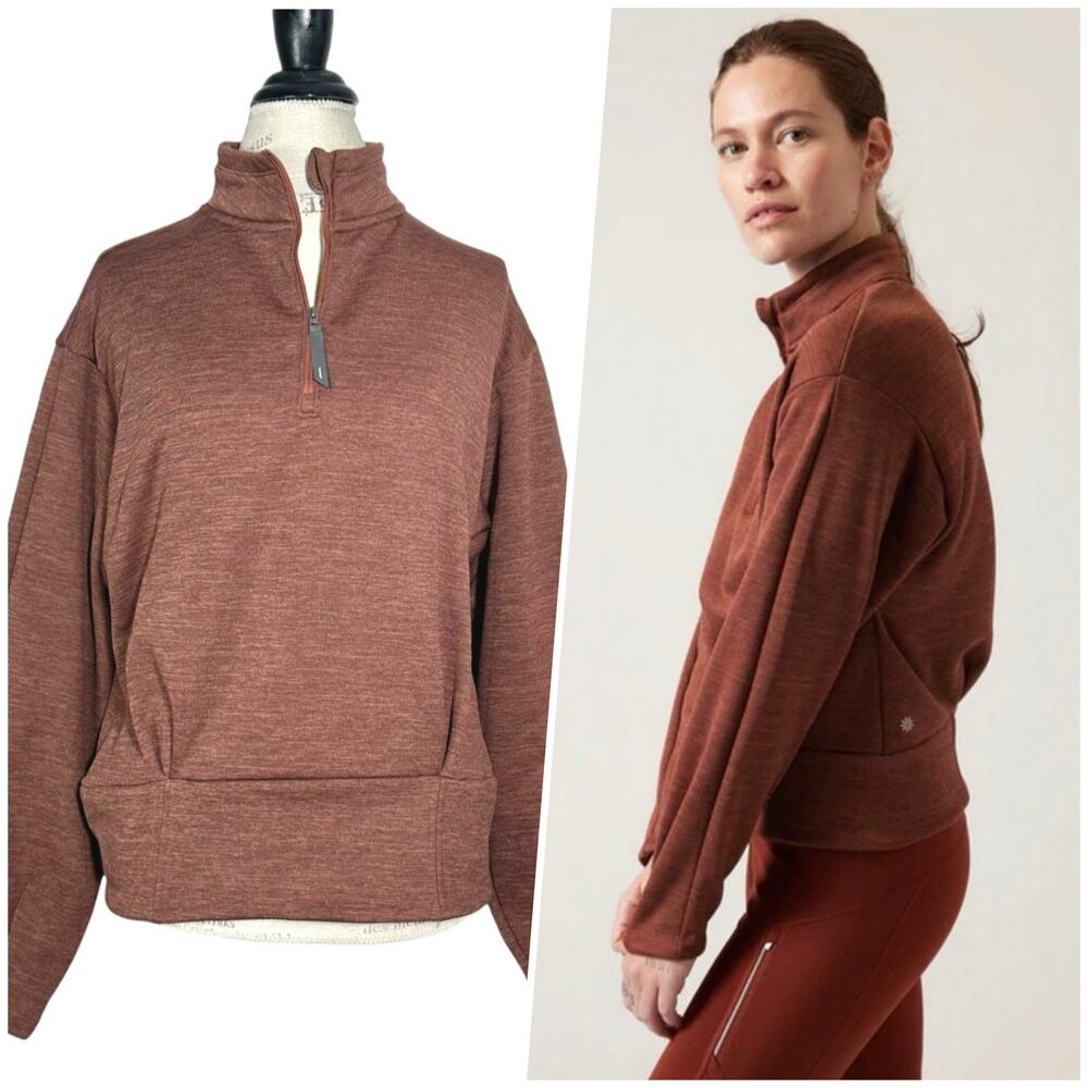 Athleta | Women | Altitude Polartec Mahogany Half Zip Fleece Pullover | Medium